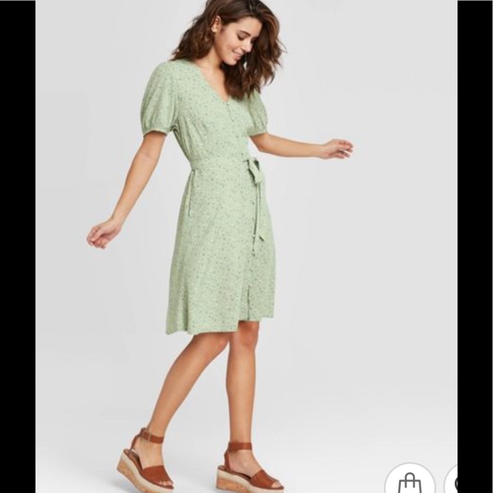 Universal Thread green floral dress